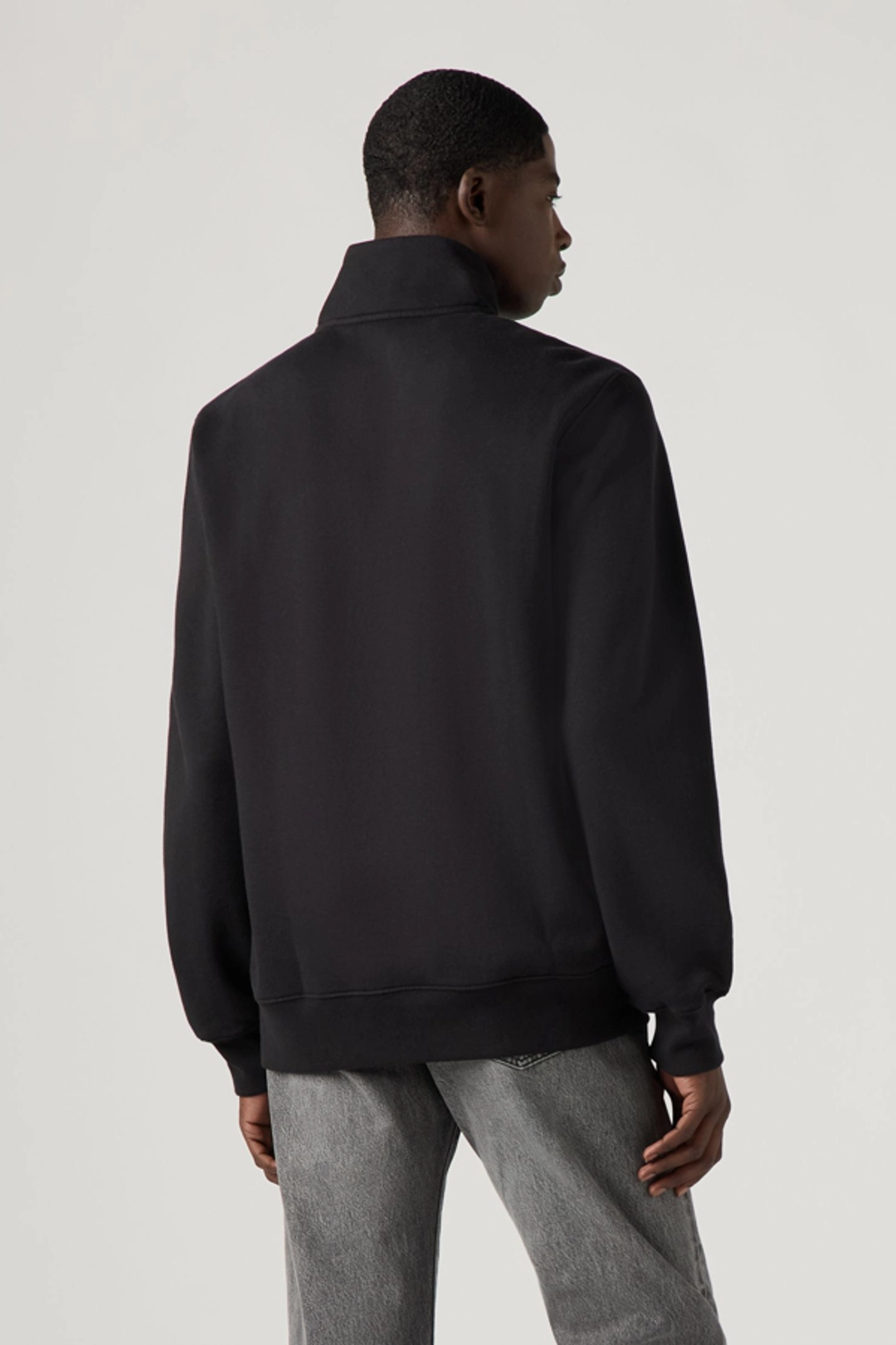 Levi's Pull Col Camionneur Housemark - Homme - Noir / Mineral Black - S - 2