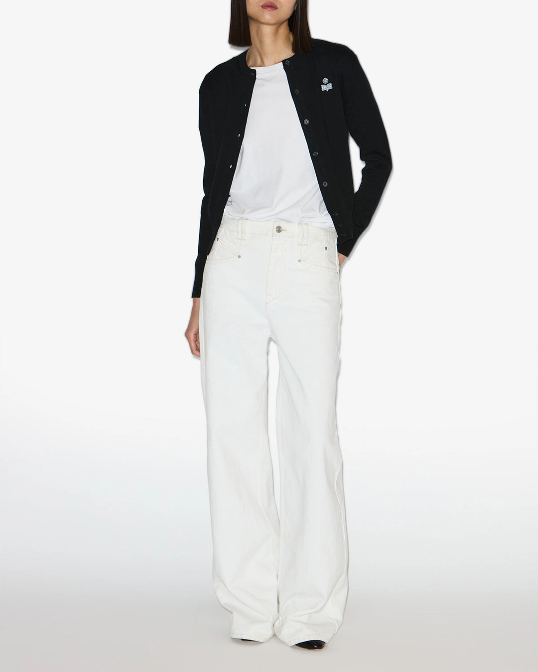 Cardigan Mona - Femme - Noir - Taille 40 - Marant Étoile - 4