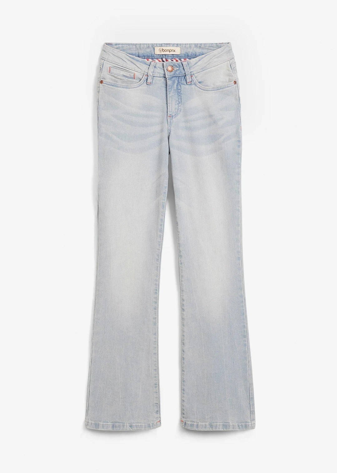 Jean bootcut taille mi-haute, extensible
