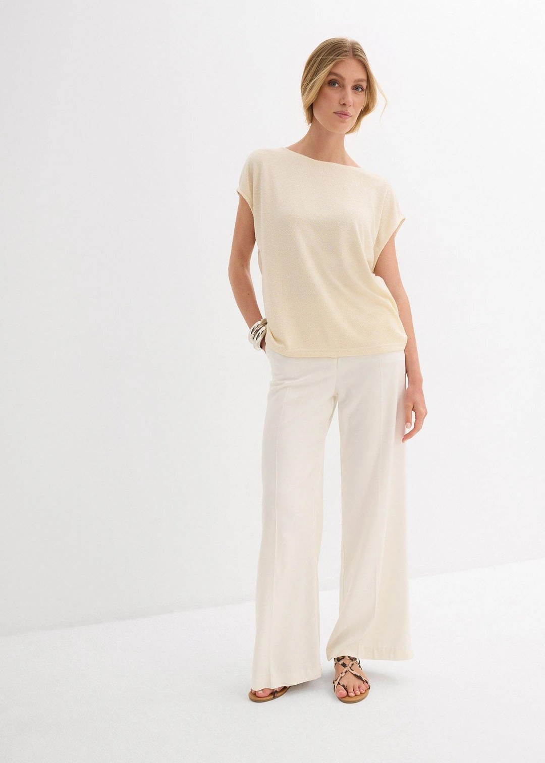 T-shirt oversize aspect maille - 2