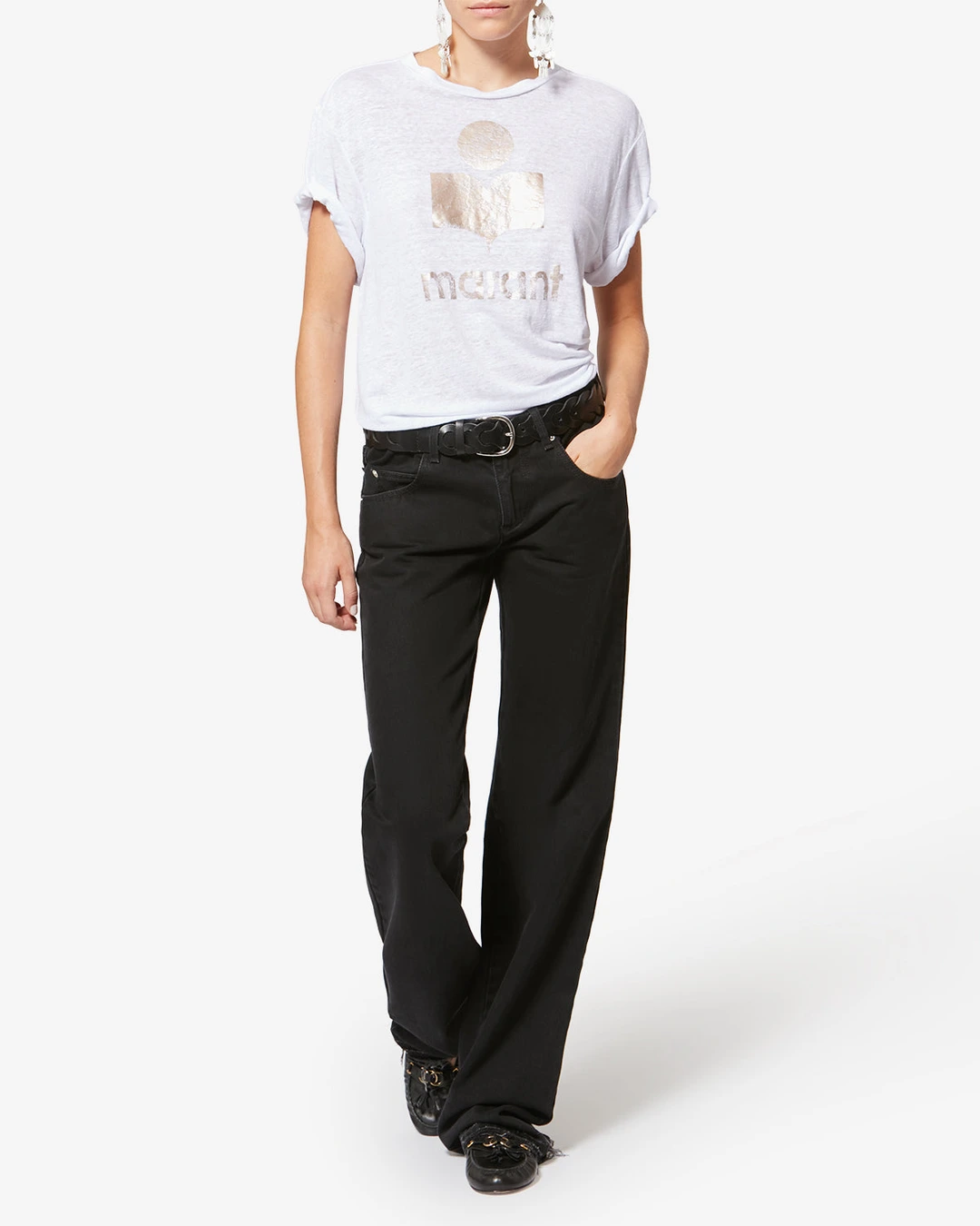 T-shirt Zewel - Femme - Noir - Taille L - Marant Étoile - 4