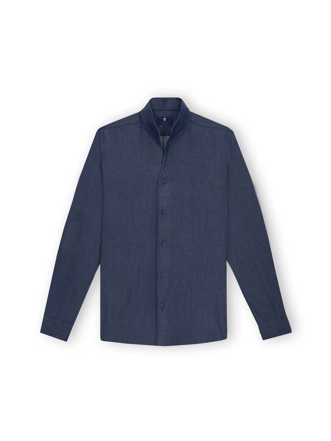 IZAC - Chemise chambray denim marine