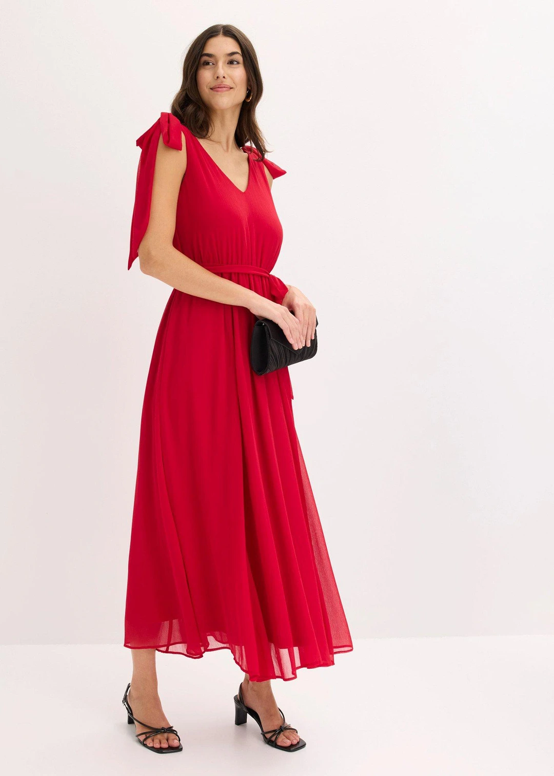 Robe en mousseline nouée sur les épaules - 2