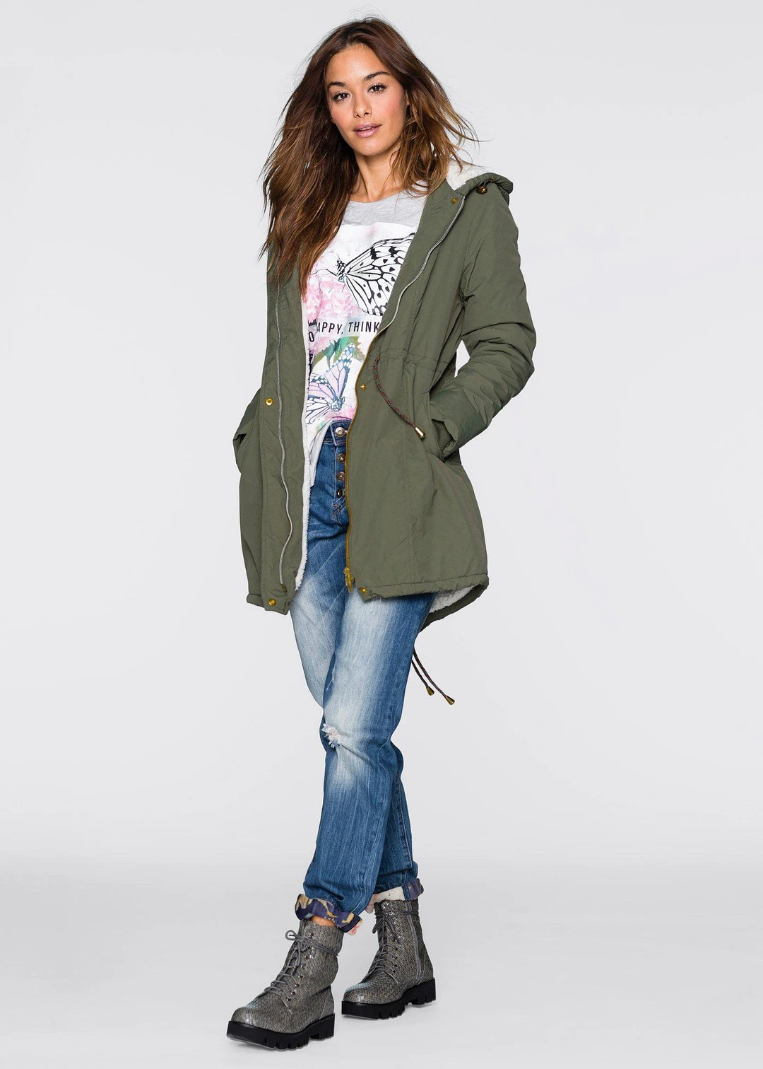 Parka avec polaire peluche