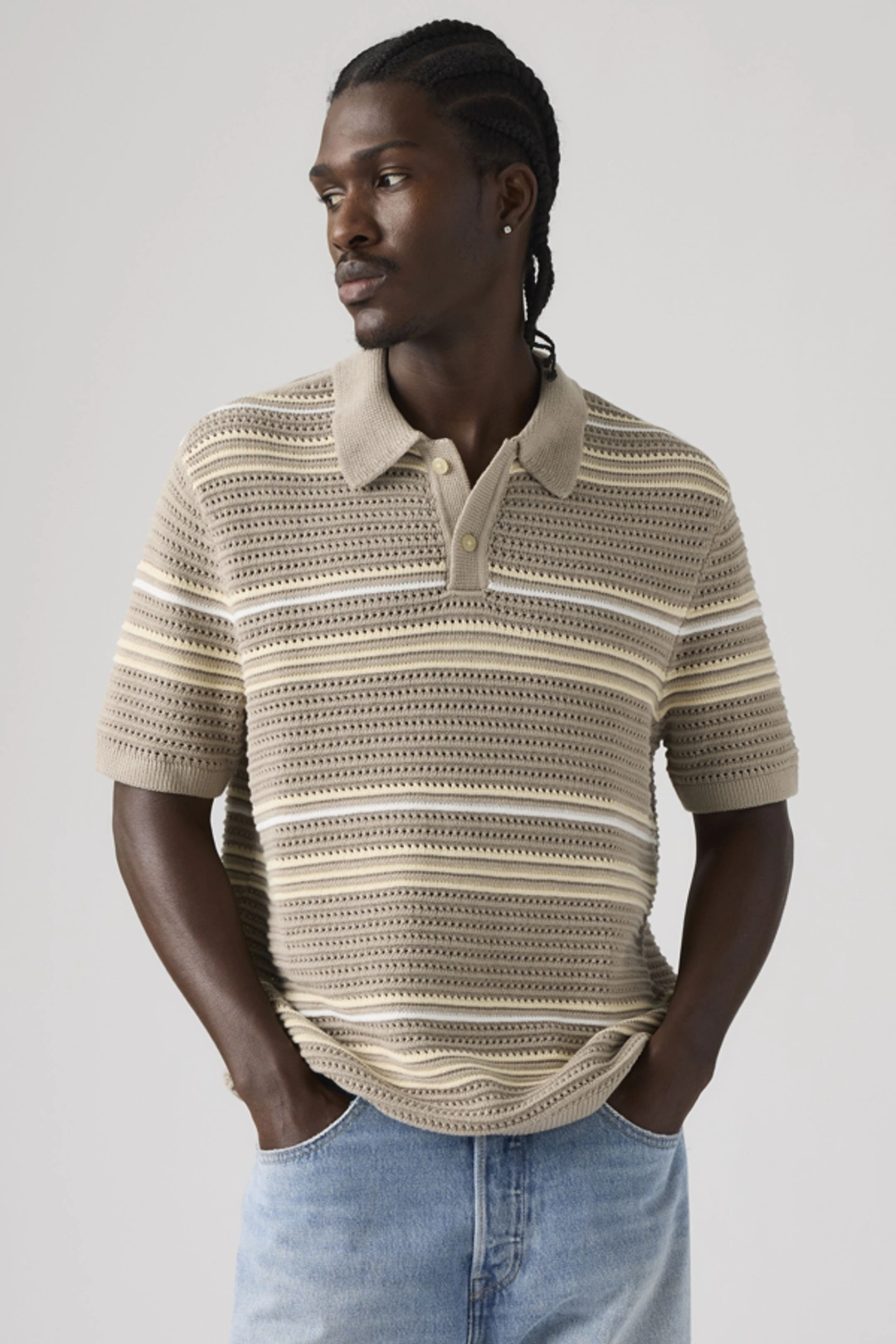 Levi's Pull Polo Laguna - Homme - Noir / Dark Phantom - XL