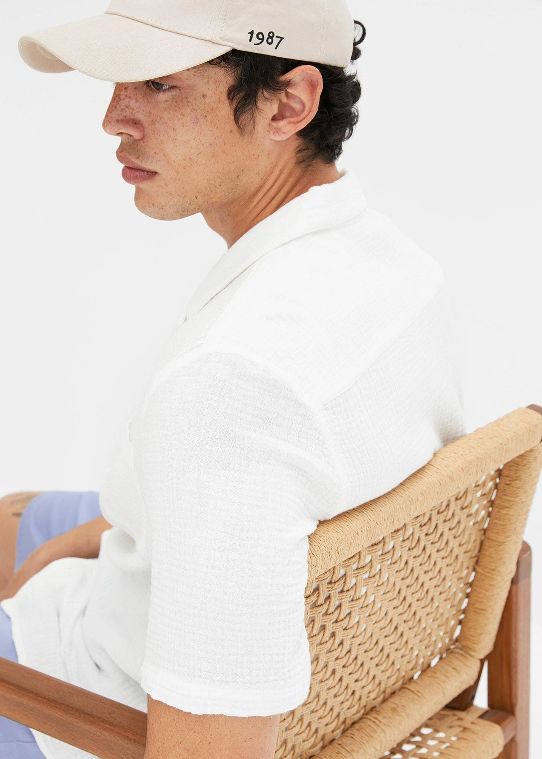 Chemise manches courtes en gaze 100% coton - 3