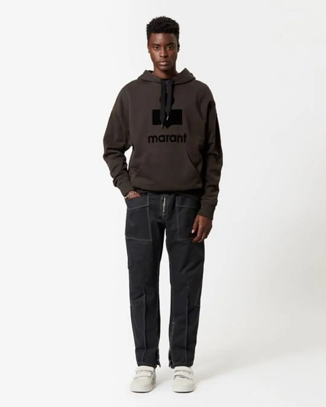 Sweatshirt Miley - Homme - Noir Délavé - Taille XL - 4