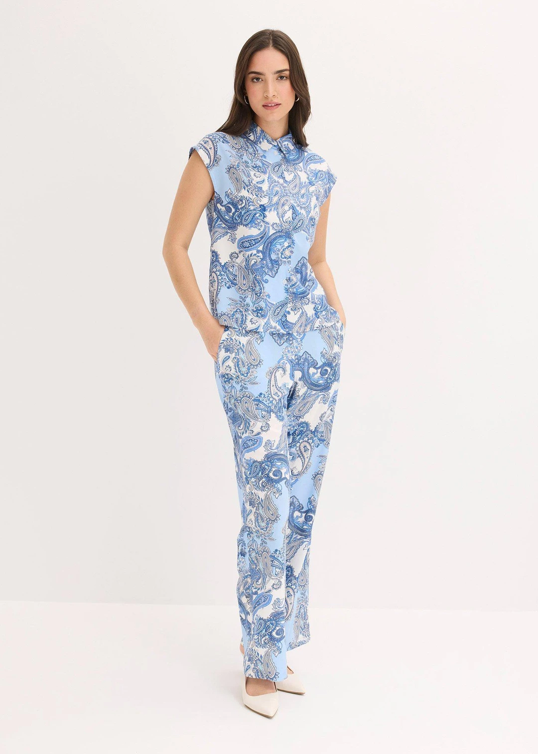Pantalon imprimé en viscose fluide - 2