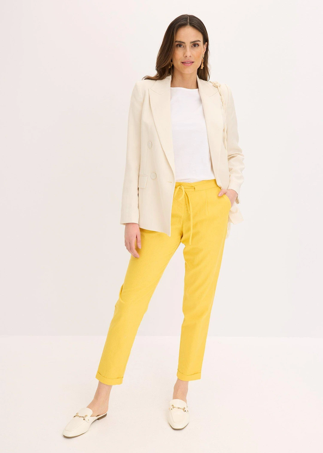 Pantalon en lin mélangé - 2