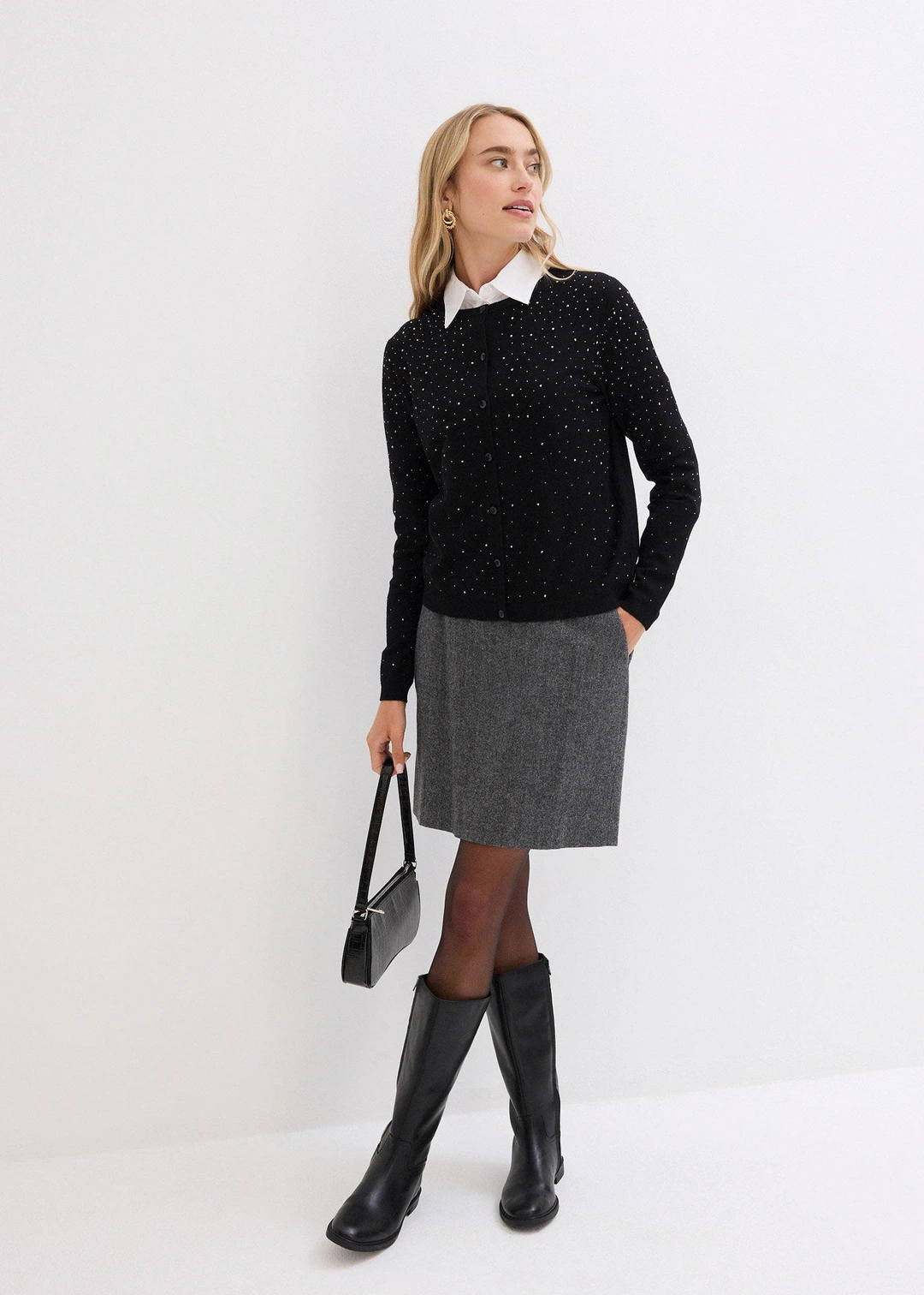 Gilet en maille avec strass - 2