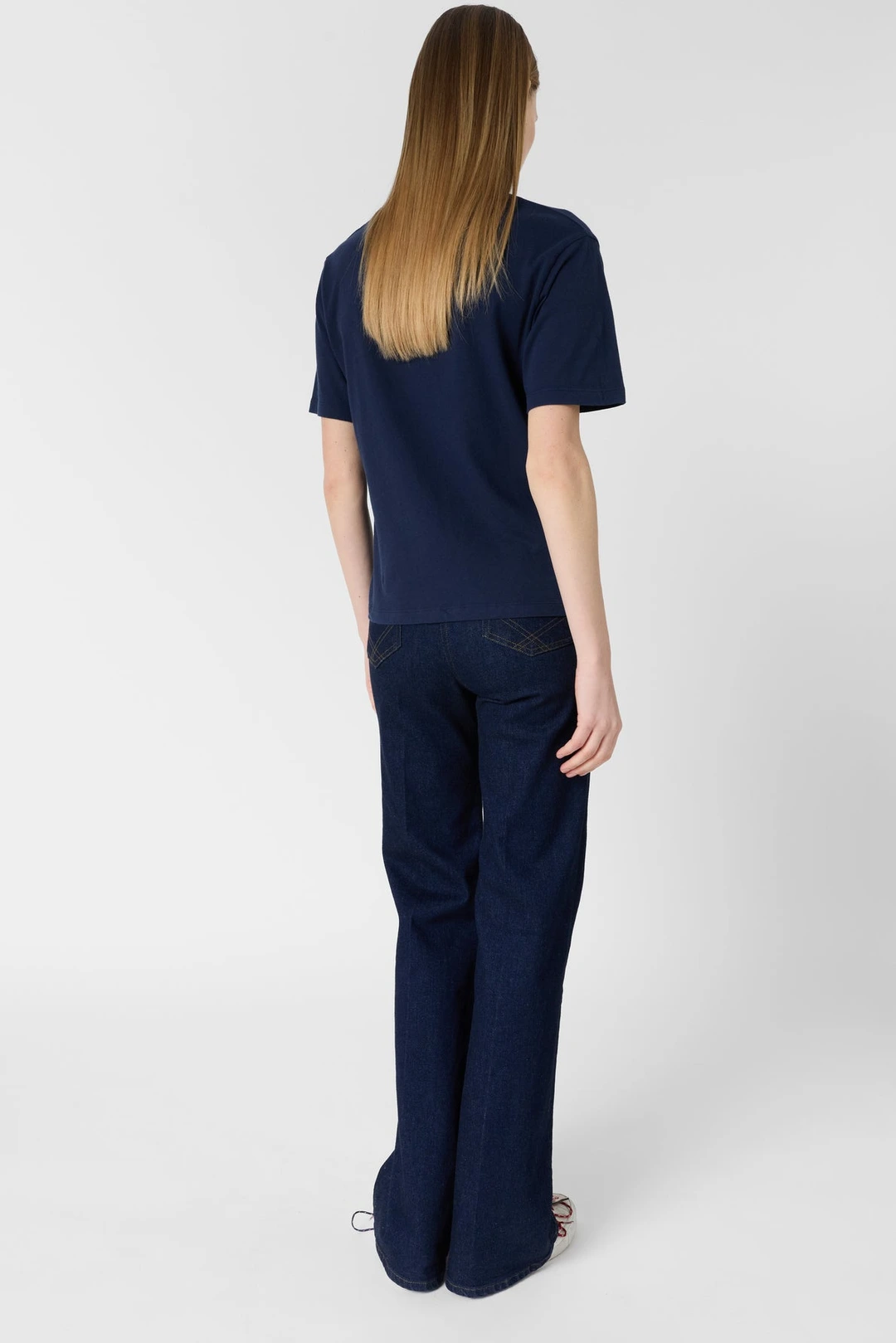 T-shirt en coton à inscription - MELLY - Marine - 4