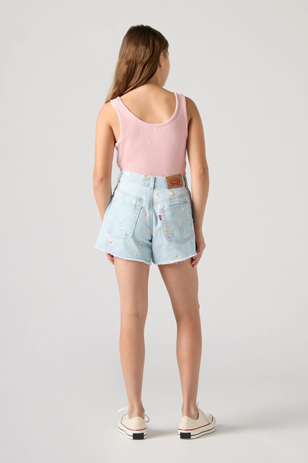 Levi's Teenager Daisy Denim A Line Shorts - Femme - Bleu / Light Sugar - 16A - 2