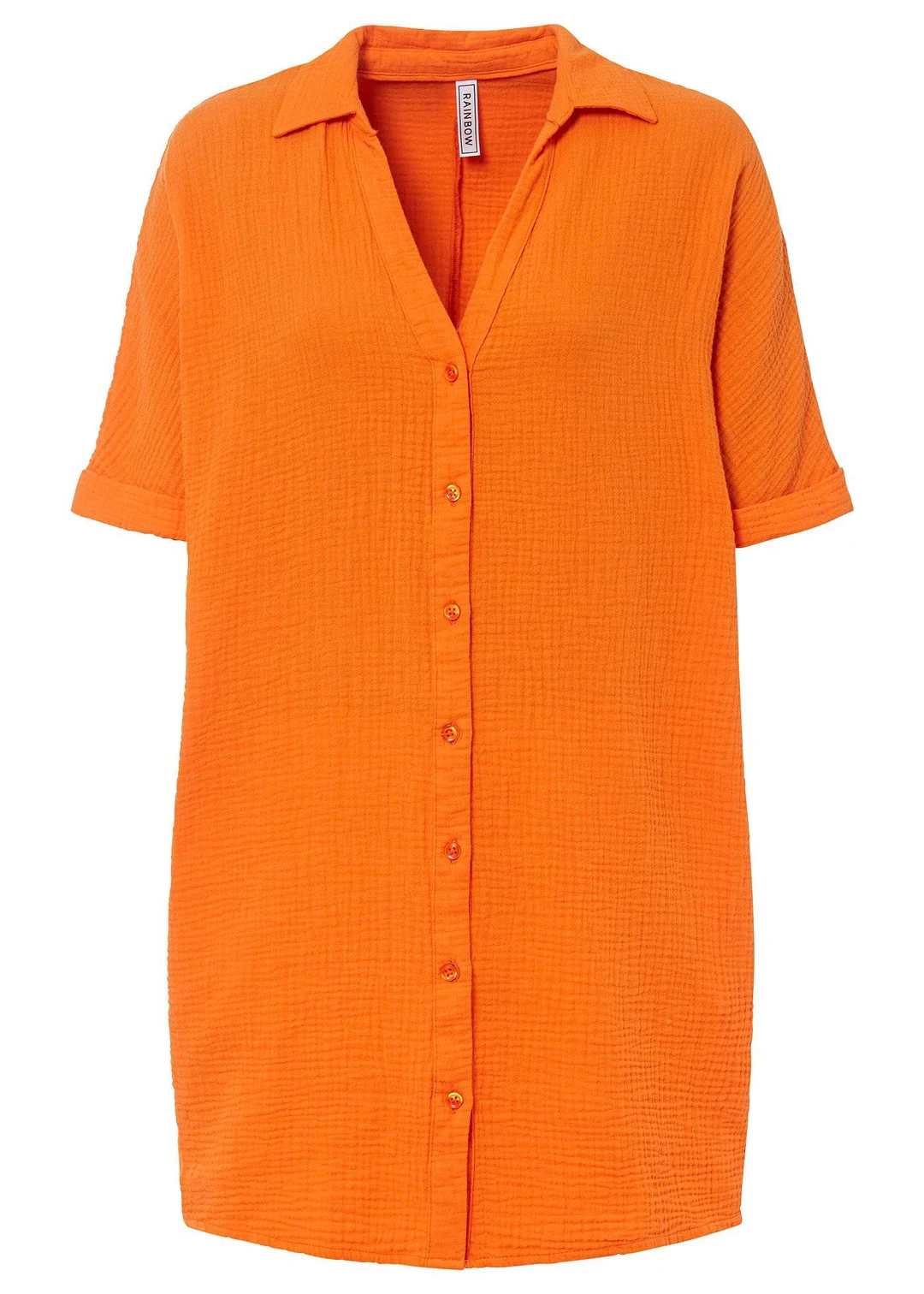 Chemisier long, oversize et doux en gaze de coton