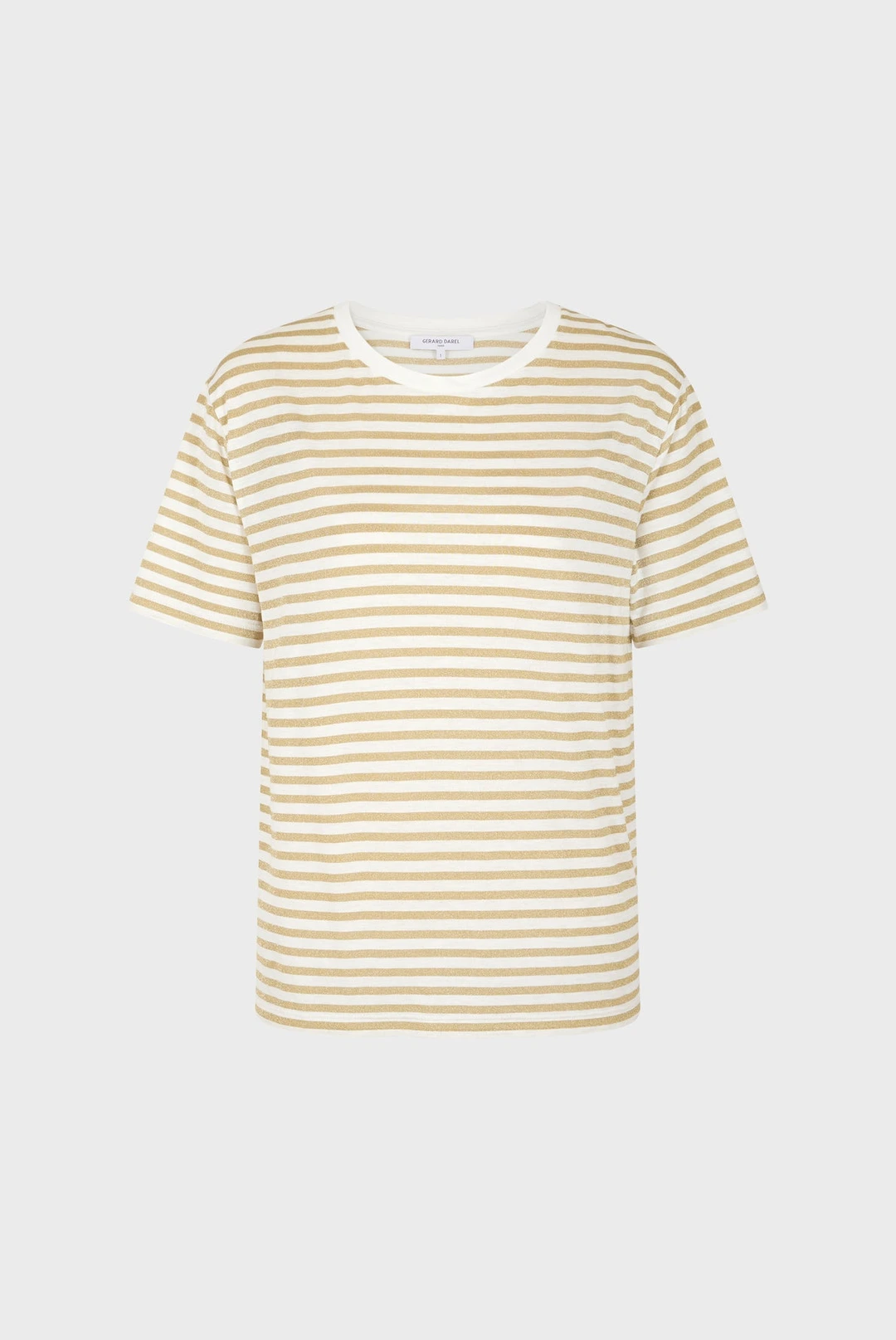 T-shirt à rayures en lurex - MIKE - Or