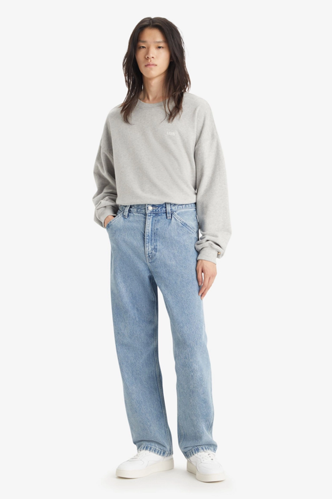 Levi's Jean 568 Loose Straight Carpenter - Homme - Bleu / Medium Indigo Stonewash - 38X34