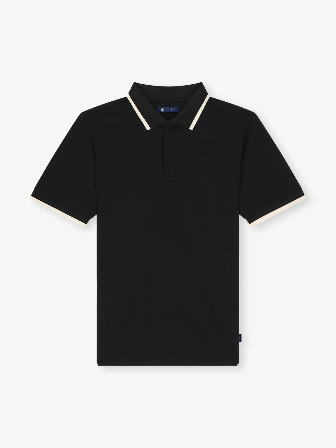 IZAC - Polo en jersey noir