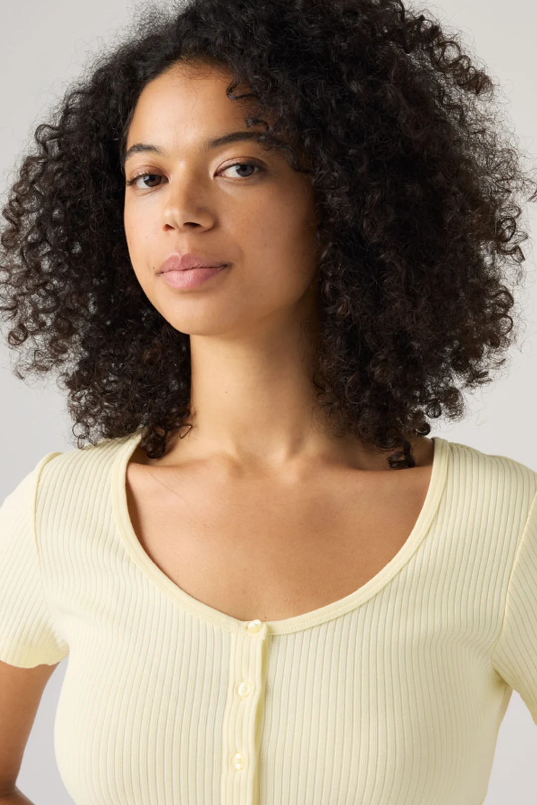Levi's Austen Button Up Short Sleeve Top - Femme - Blanc / Bright White - S - 2
