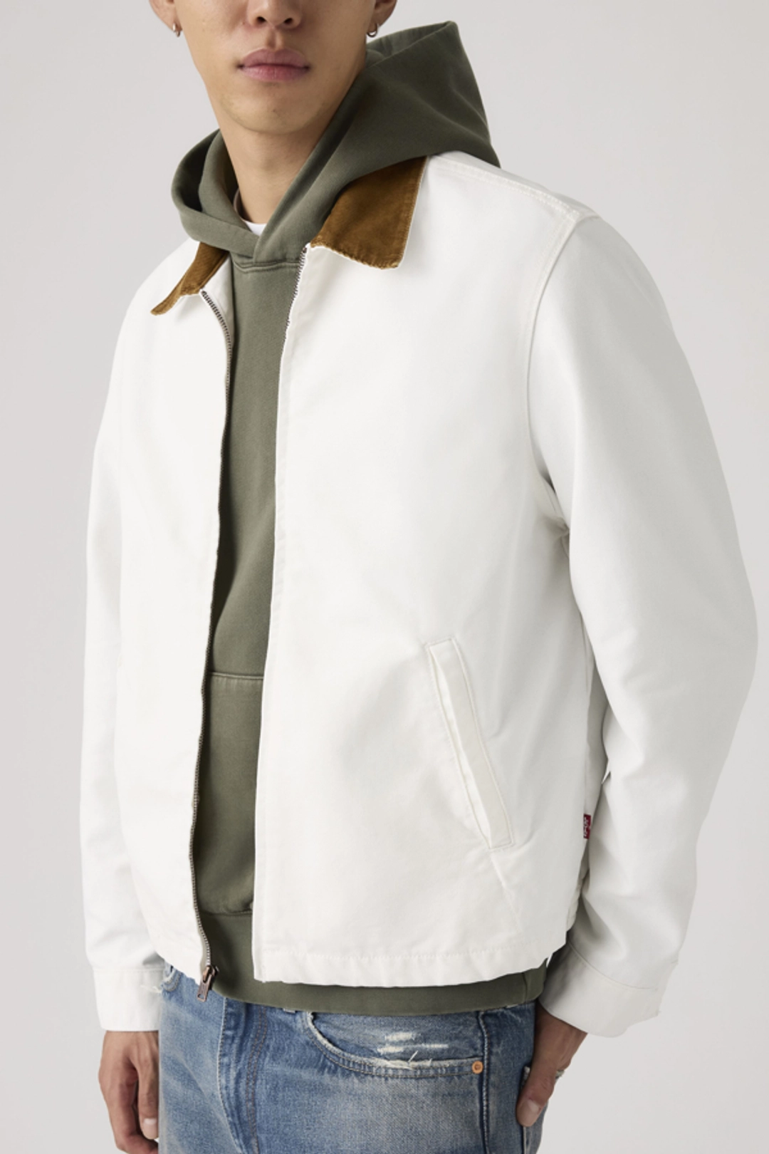 Levi's Veste Zippée Mechanics - Homme - Bleu / Light It Up T - 2XL - 2