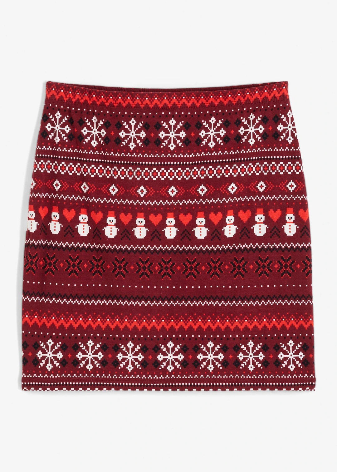 Jupe en coton extensible à imprimé norvégien