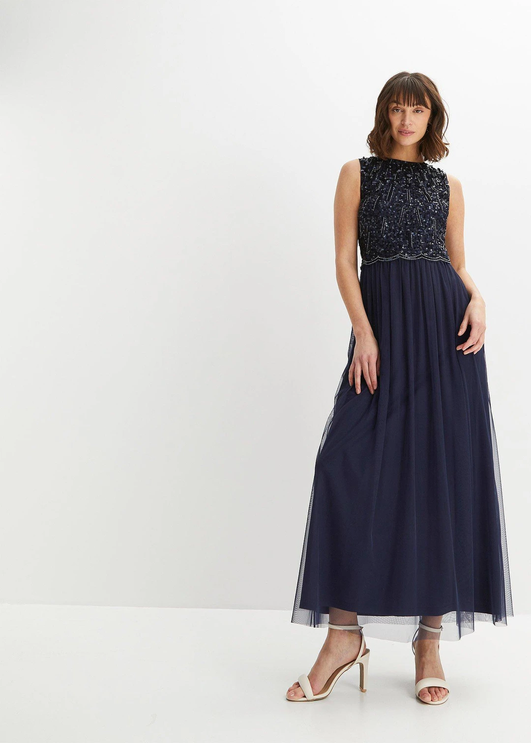 Robe longue avec haut brodé de sequins - 2