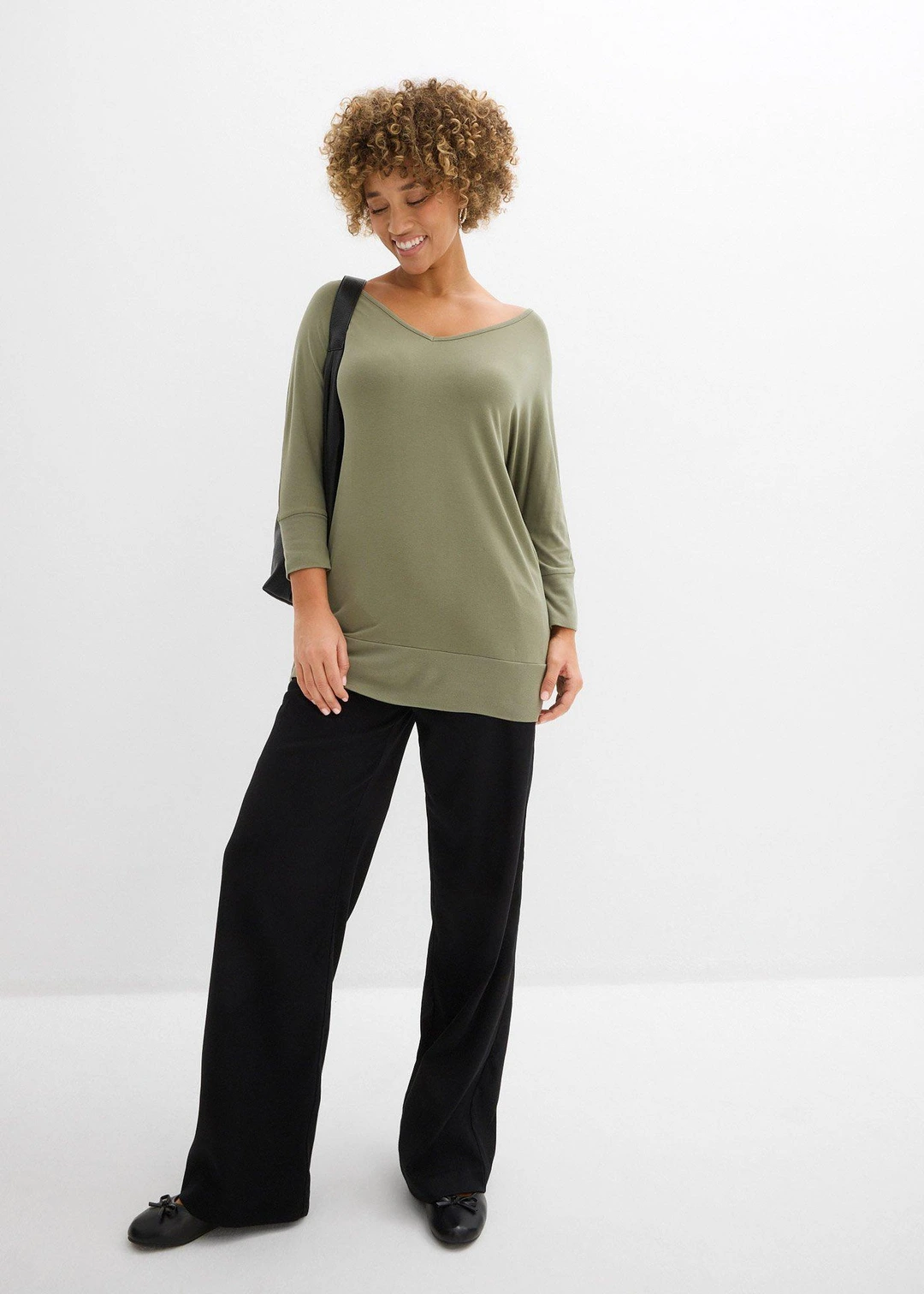 T-shirt oversize en viscose fluide - 2