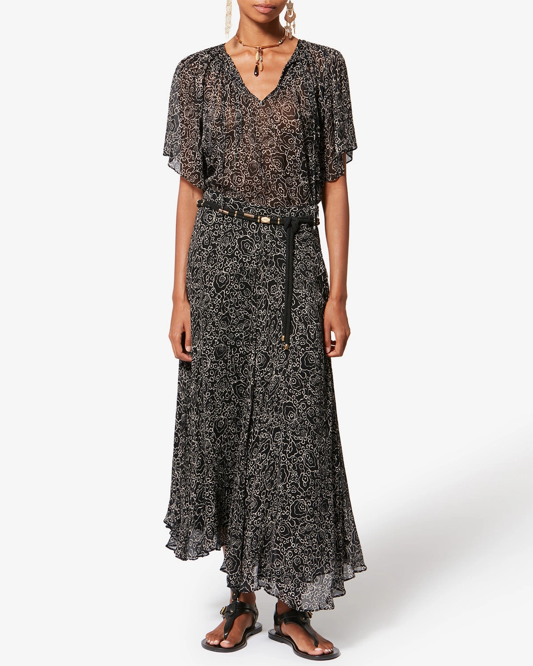 Jupe Lycia - Femme - Beige - Taille 42 - Marant Étoile - 4
