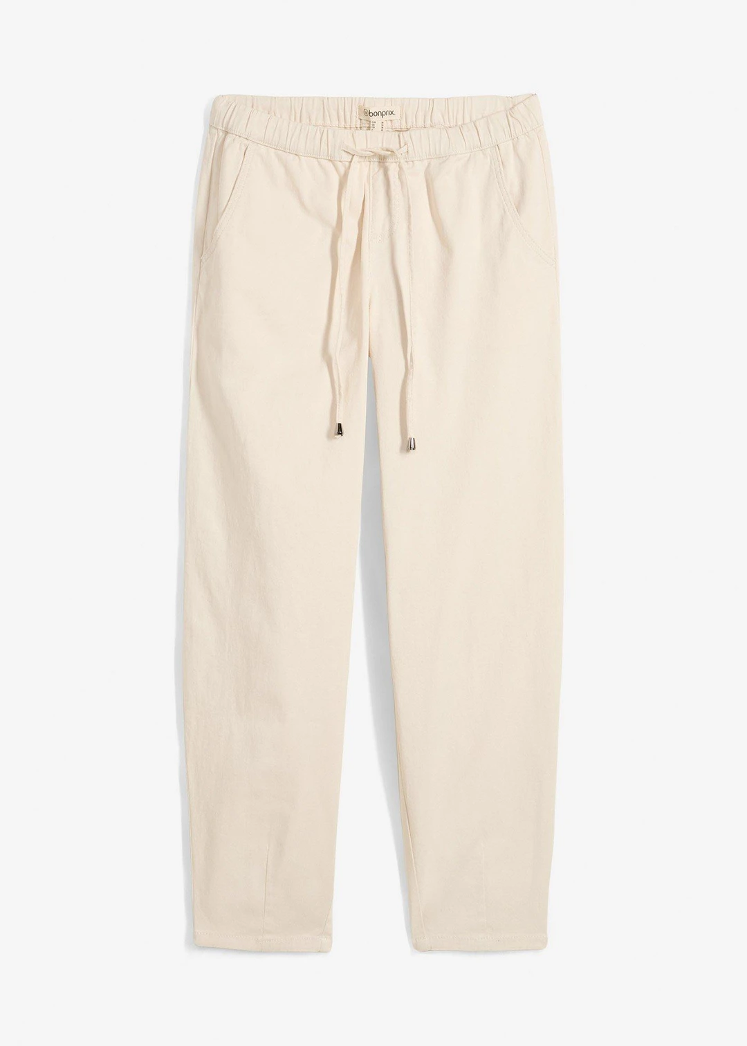 Jean barrel taille mi-haute élastiquée