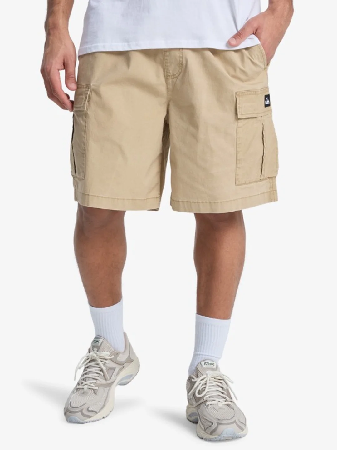 Taxer - Short cargo élastique pour Homme Noir