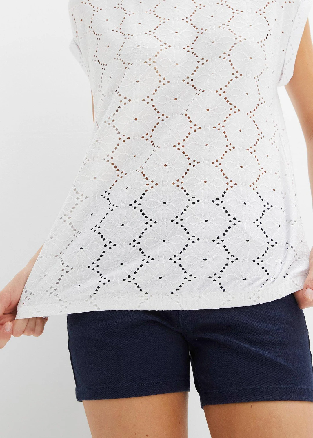 T-shirt en broderie anglaise - 3