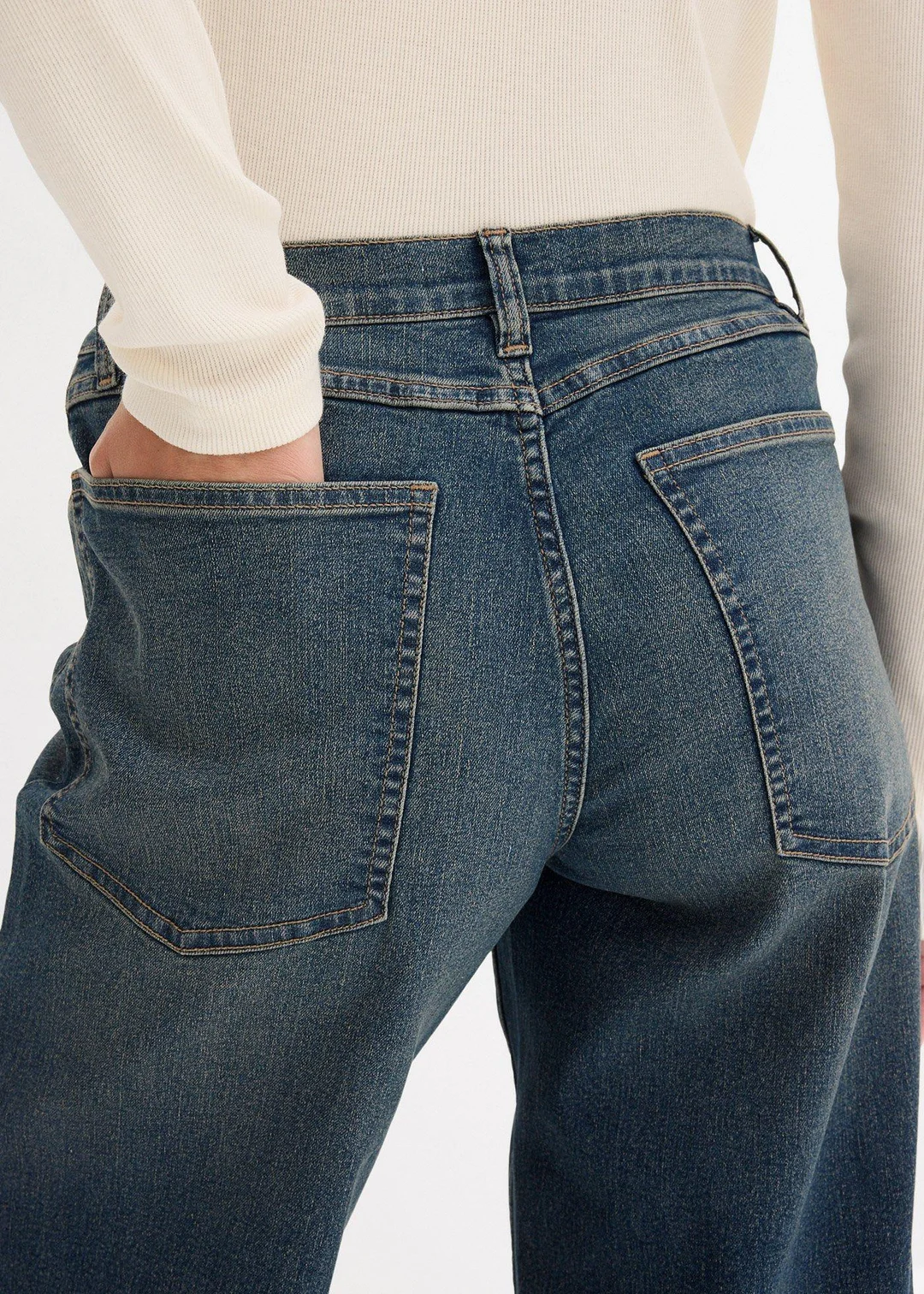 Jean large taille haute - 3