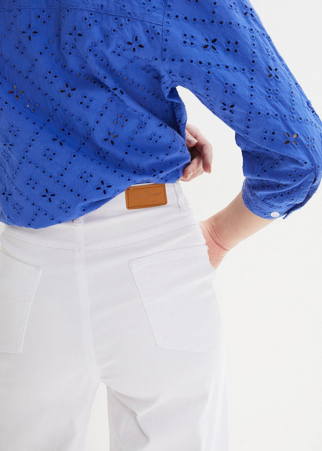 Jean large, extensible, taille haute - 3