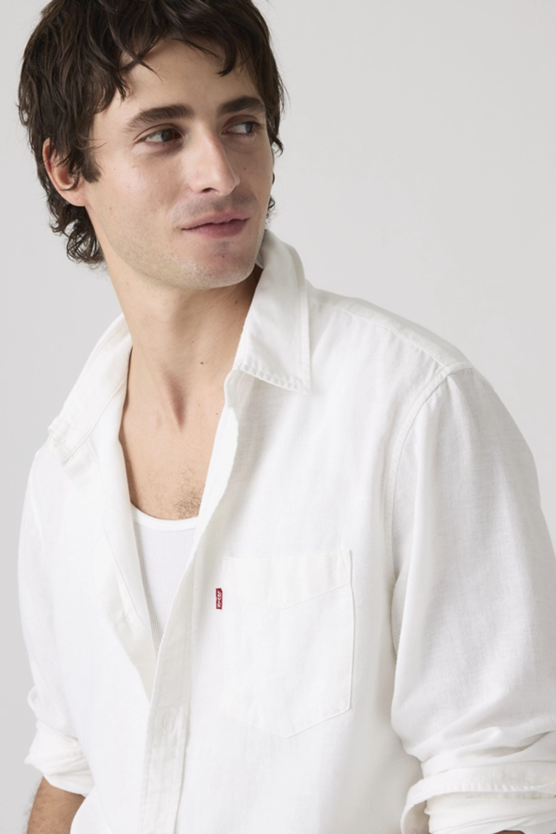 Levi's Chemise À Poche Sunset Standard - Homme - Blanc / White 17 Oxford - 2XL - 2