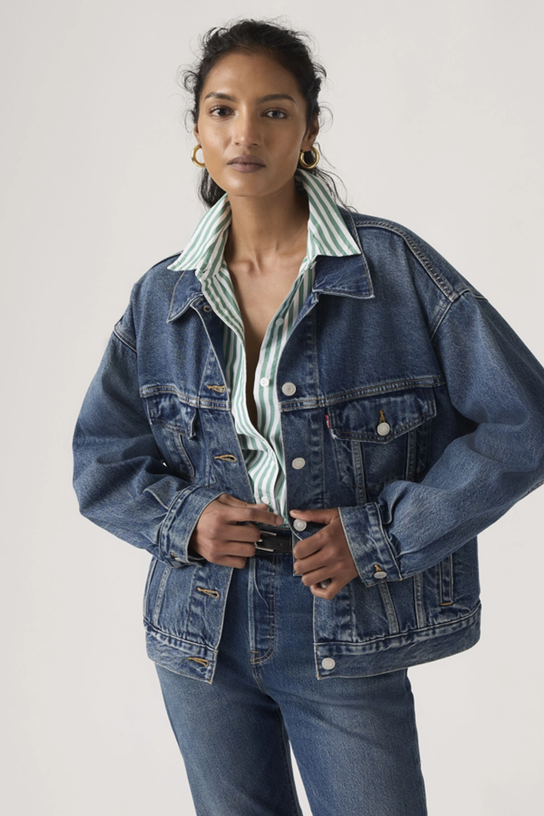 Levi's Veste Veste Trucker Années 90 - Femme - Bleu / Soft As Butter - XS