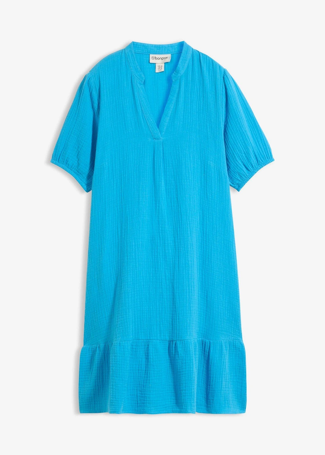 Robe courte en gaze de coton
