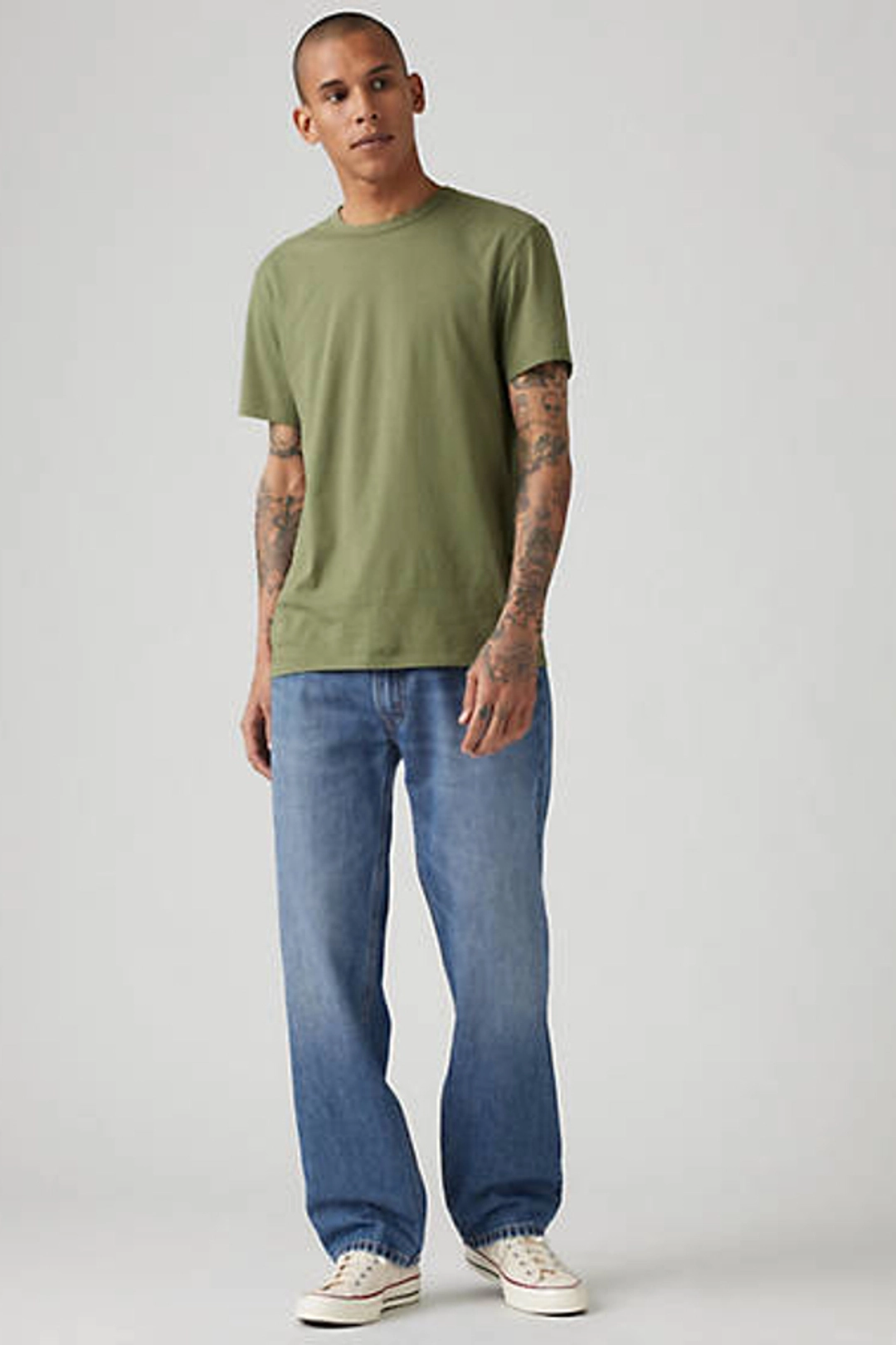 Levi's Jean 555 Relaxed Straight - Homme - Noir / Forget Me Nots - 42X32