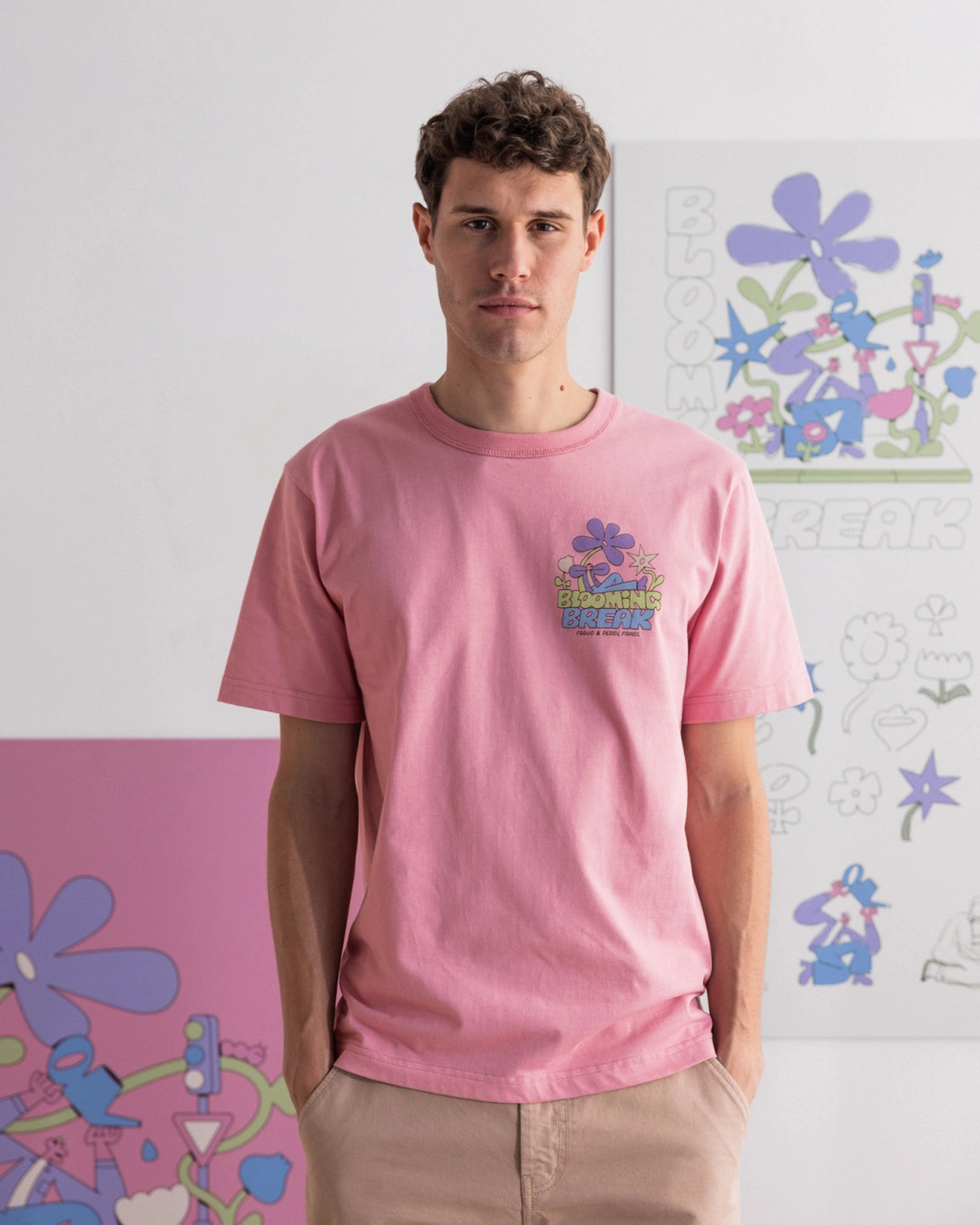 T-shirt imprimé blooming rose - LUGNY