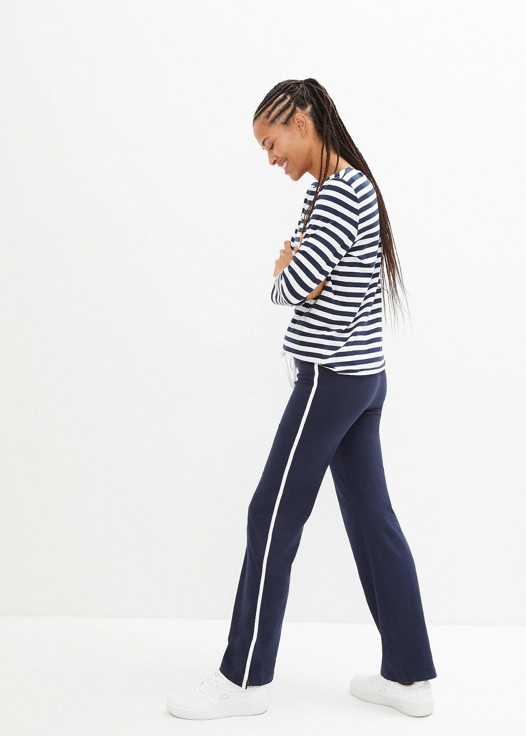 Pantalon droit en jersey coton - 2