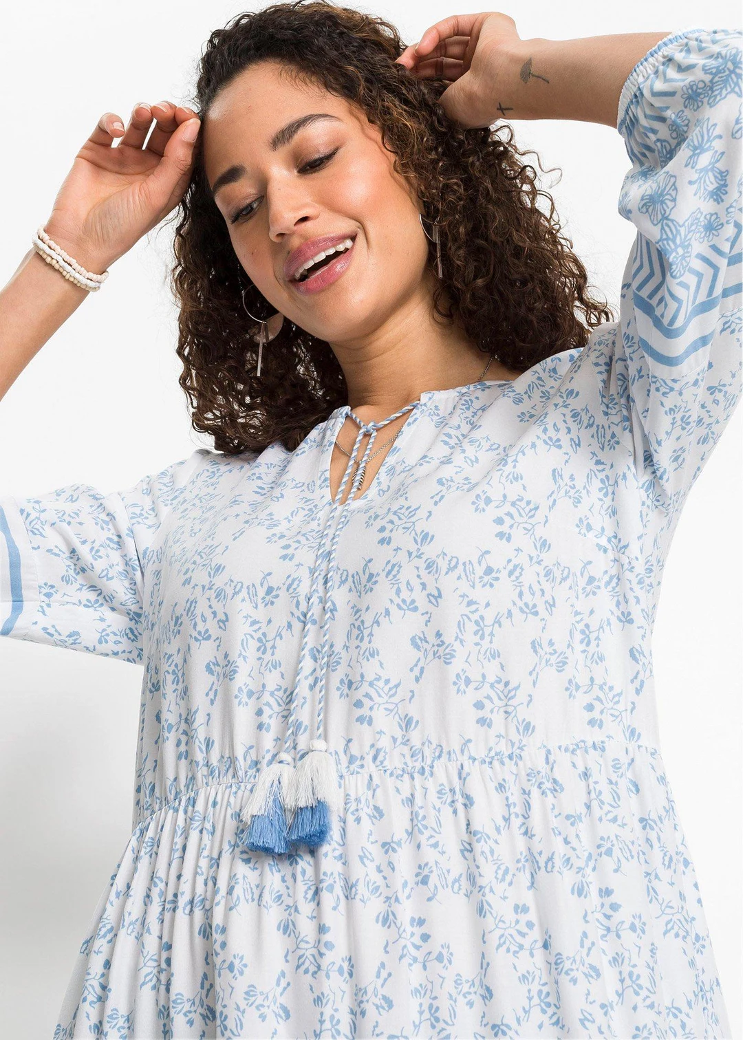 Robe longue en viscose fluide