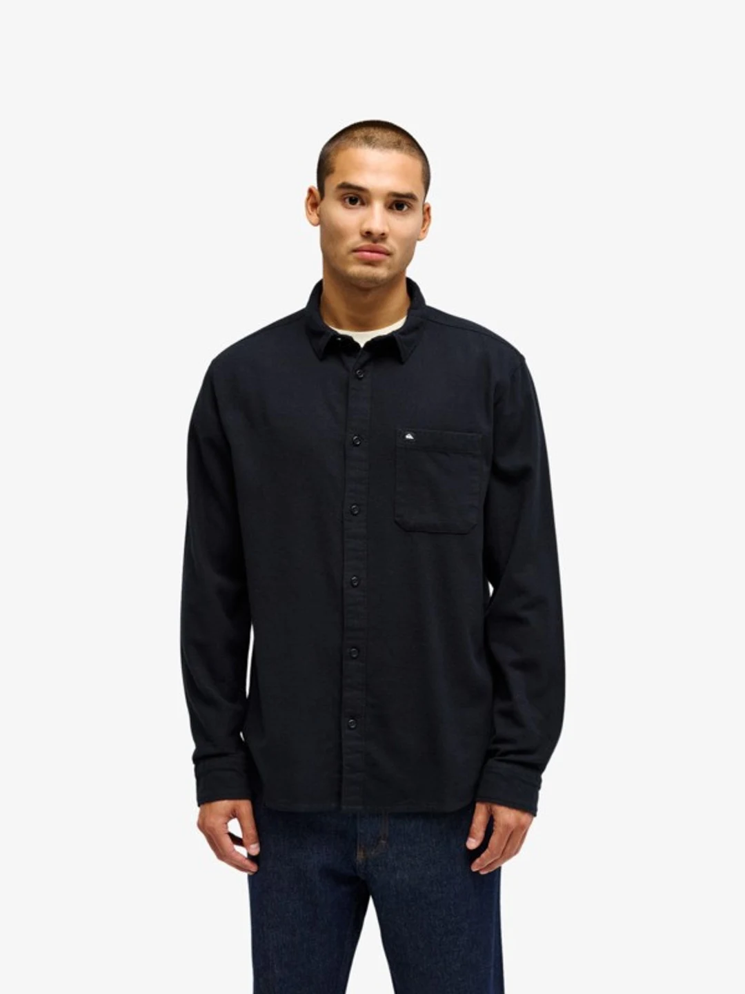 Motherfly Solid - Chemise manches longues pour Homme Gris