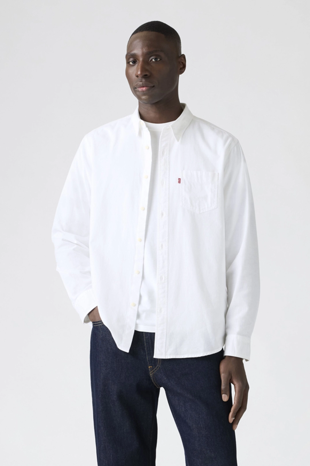Levi's Chemise À Poche Sunset Standard - Homme - Blanc / White 17 Oxford - 2XL - 2
