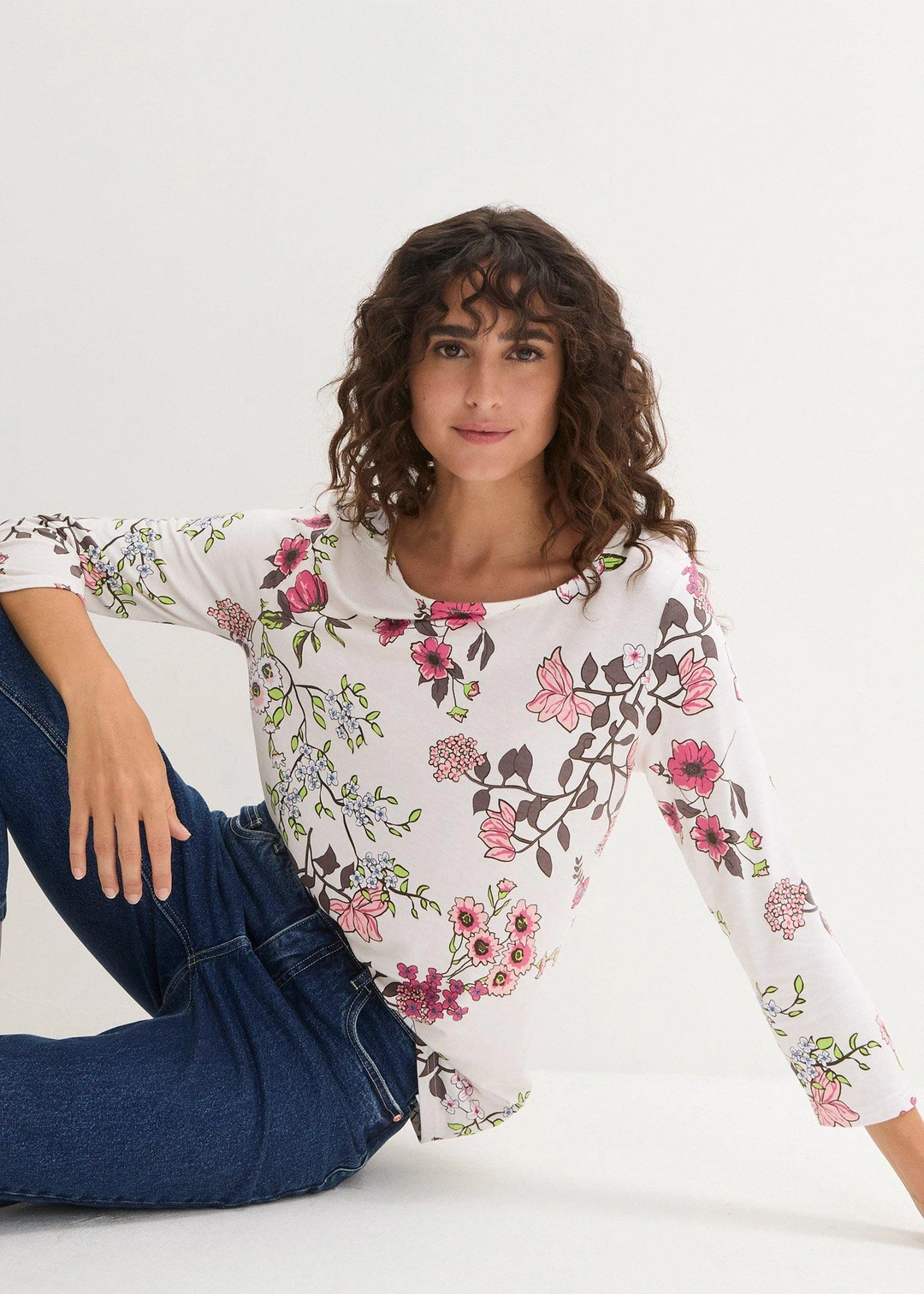 T-shirt à imprimé floral