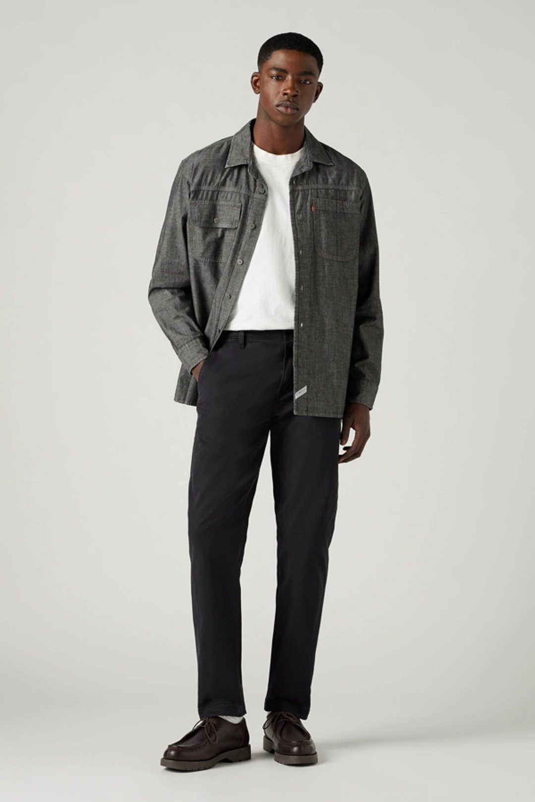 Levi's Pantalon XX Chino Standard Taper - Homme - Noir / Mineral Black Shady - 40X34