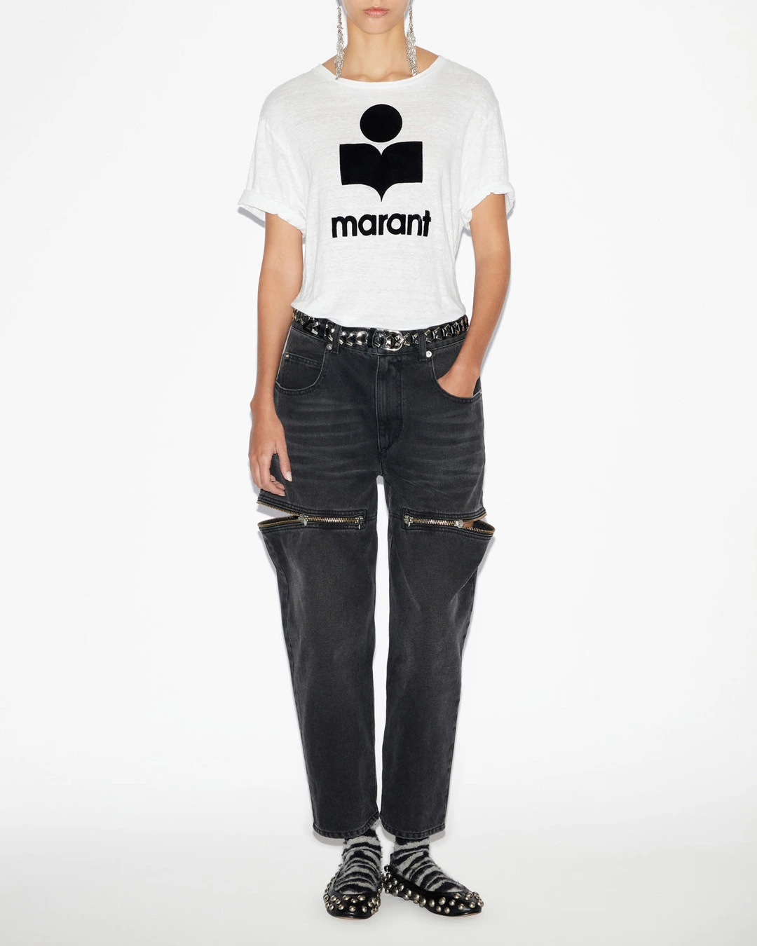 T-shirt Zewel - Femme - Noir - Taille L - Marant Étoile - 4