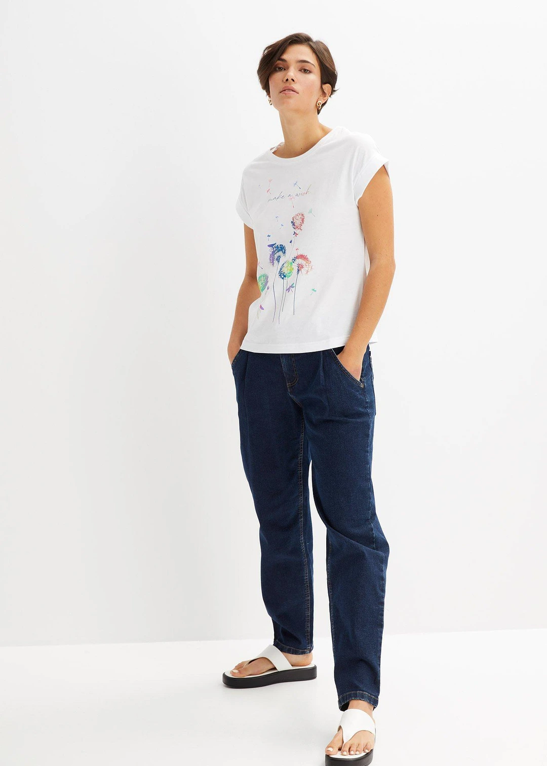 T-shirt avec fleurs de pissenlit