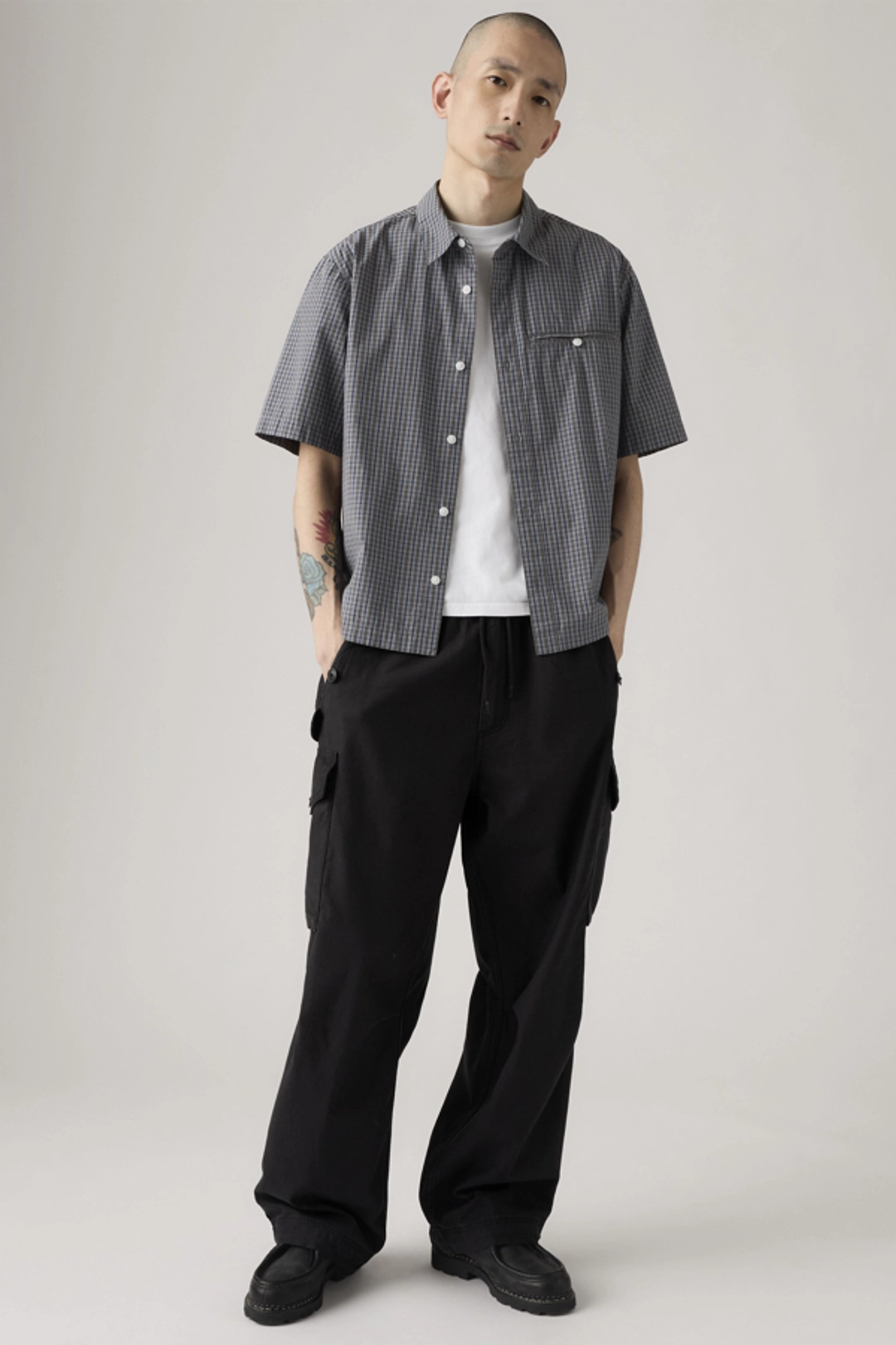 Levi's Pantalon Cargo Baggy Field - Homme - Neutral / Bader Camo Vintage Khaki Ns Slub Twll - XL
