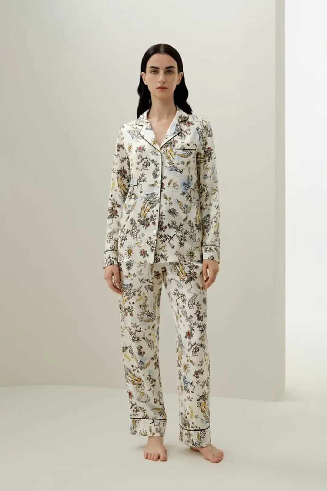 LILYSILK Ensemble De Pyjama En Soie Balance Poches Latérales Pure Soie Balance Xl