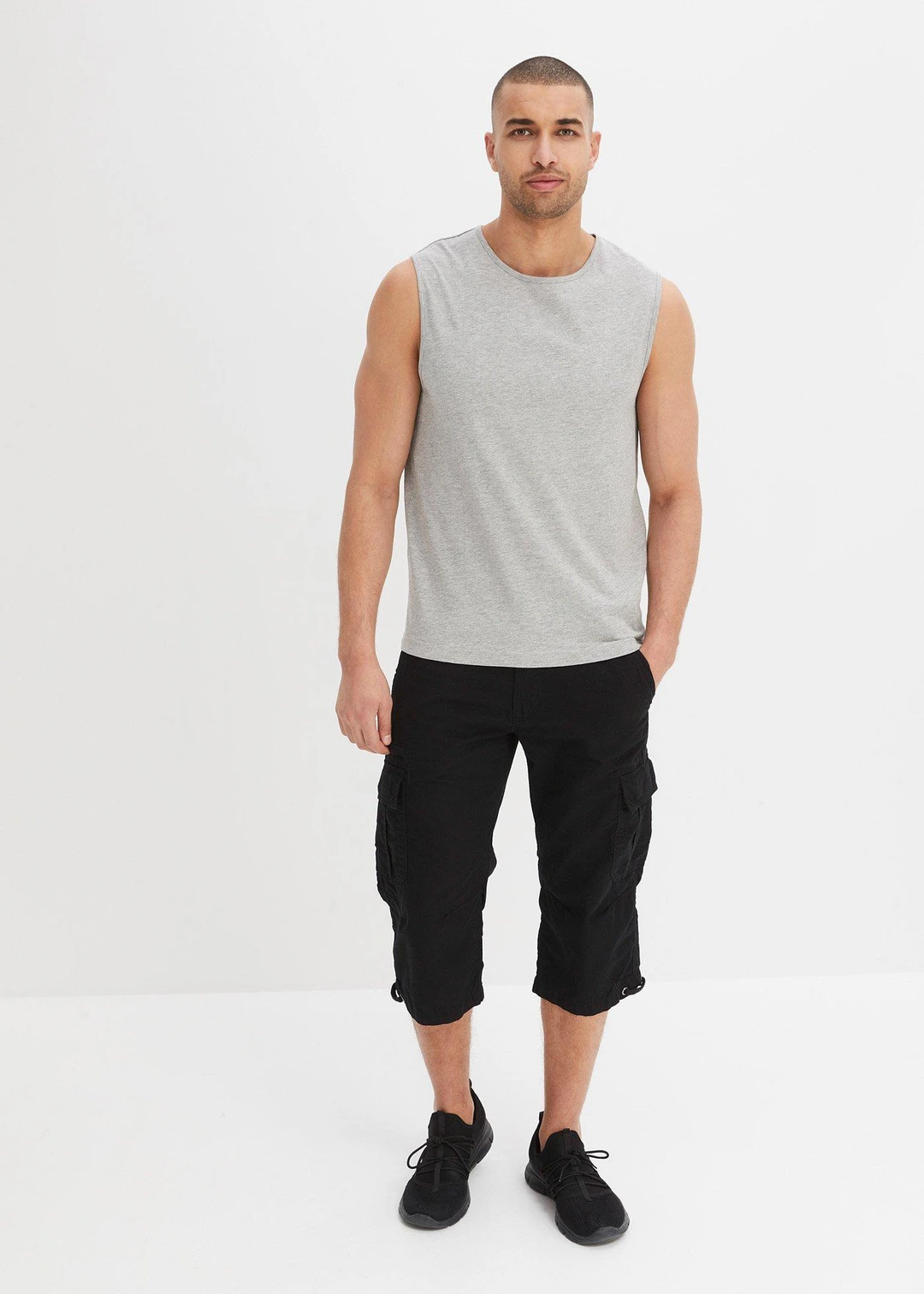 Bermuda long poches cargo regular 100% coton - 2