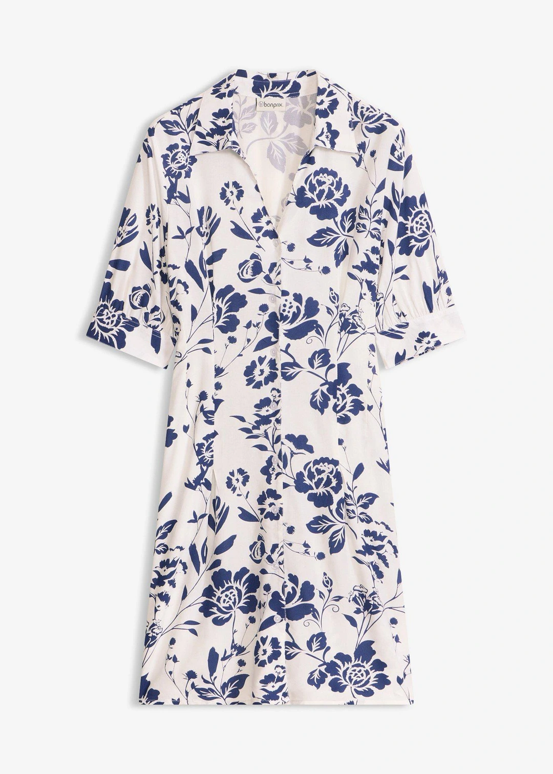 Robe-chemise en viscose fluide