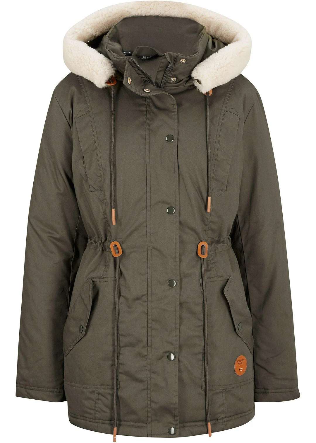 Parka rembourrée avec bordure sherpa