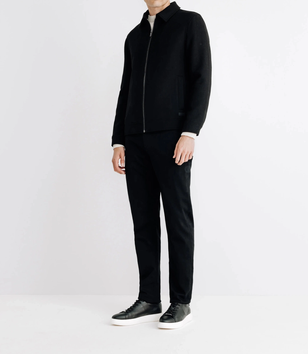 IZAC - Blouson en laine noir